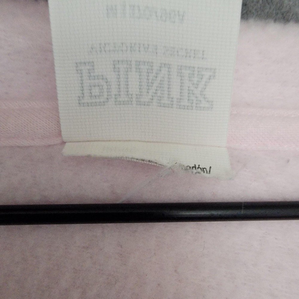PINK Victorias Secret Hoodie Womens M Pink Floral Logo Embroidered Crop Pullover - Picture 10 of 14